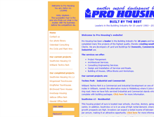 Tablet Screenshot of prohousing.co.za